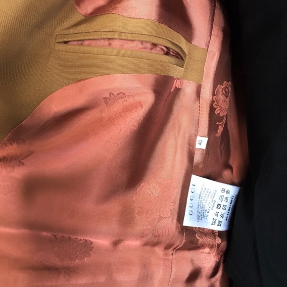 GUCCI 619323 Long Faille Vest Waistcoat -Light Brown -Size 40 / M -NWT - Picture 5 of 12